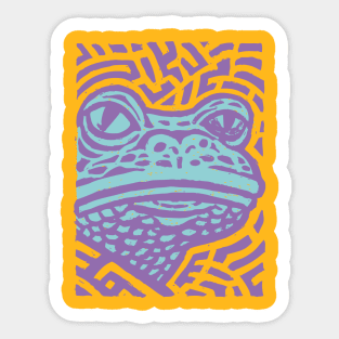 Psychedelic Frog | Trippy Amazonian Amphibian Sticker
